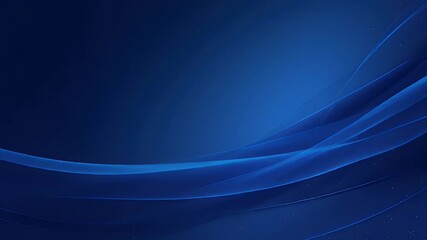 Poster - Abstract Blue Gradient Background with Flowing Lines and Dotted Patterns Modern Design for Digital Wallpaper or Presentation Template