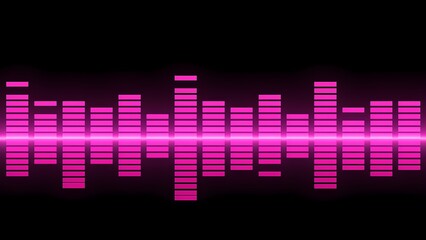 Poster - Dynamic sound waves illustration digital art vibrant colors abstract environment modern viewpoint music concept