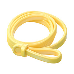 Poster - Soft rounded and lightweight pastel yellow leash or harness accessory for kittens cats and other small domestic pets