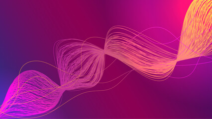 Poster - Abstract Wave Vector Illustration Background