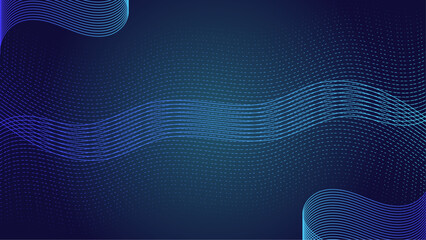 Poster - Abstract Wave Vector Illustration Background