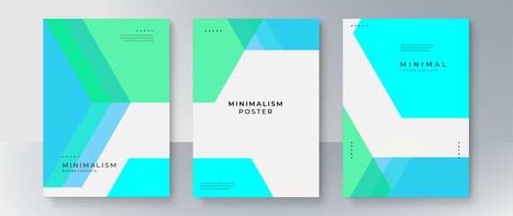 Poster - Colorful Minimalism Poster Vector Flat Design