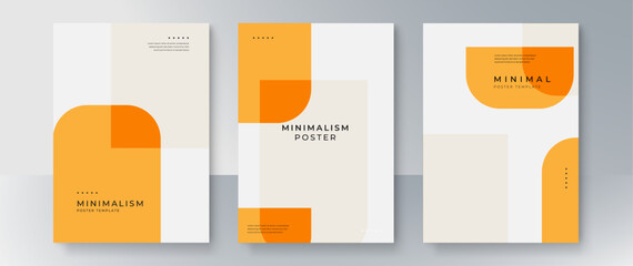 Poster - Colorful Minimalism Poster Vector Flat Design