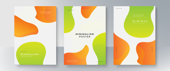 Poster - Colorful Minimalism Poster Vector Flat Design