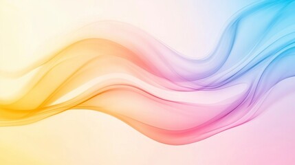 Poster - Abstract colorful wavy background.