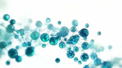 Poster - Molecular Network Visualization: An abstract and artistic representation of a molecular network. The image features interconnected spheres and lines that convey complex scientific concepts.