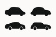 © Salma - Simple Car Silhouettes Vector Icons of Sedans, Hatchbacks, and More