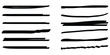 © Oliver Vandenberg - Highlight marker lines. black text highlighter markers strokes, highlights marking. Permanent marker sketches, ink brush or permanent marker sketch.
