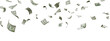 © Kstock - Floating of 100 dollar bill on white