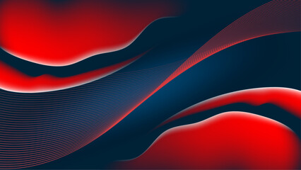 Poster - Colorful Fluid Wave Gradient Background Style