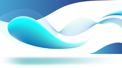 Poster - Colorful Fluid Wave Gradient Background Style