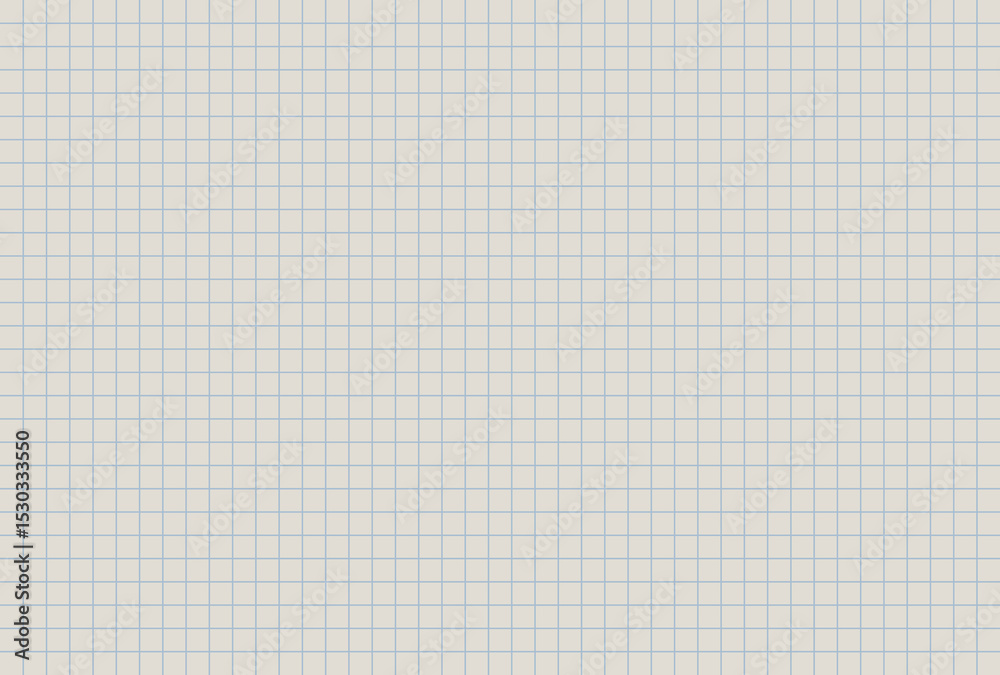 Blank notebook sheet with grid