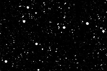 Wall Mural - Christmas snow. Falling snowflakes on a dark background. Snowfall. Vector illustration.