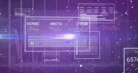  - On startup panels fading, nodes linking, beam sweeping and numbers updating for showing data flow