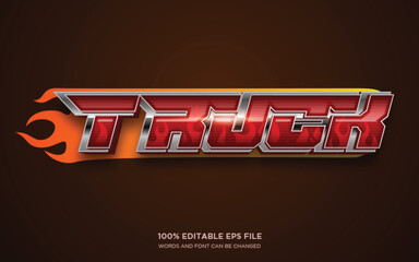 Poster - Monster Truck 3D editable text style effect	
