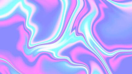 Poster - Holographic Color Explosion – Psychedelic Fluid Marble Texture