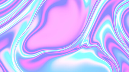 Poster - Holographic Color Explosion – Psychedelic Fluid Marble Texture