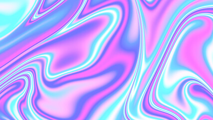 Poster - Holographic Swirls – Abstract Liquid Gradient Background