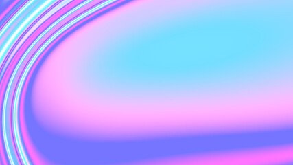 Poster - Trendy Holographic Pattern – Psychedelic Flowing Color Design