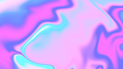 Poster - Abstract Holographic Wave – Fluid Gradient Psychedelic Background