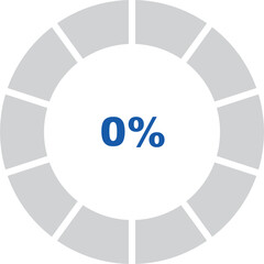 Fototapete - percentage indicator set and icon vector design editable