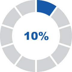 Fototapete - percentage indicator set and icon vector design editable