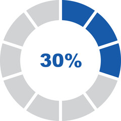 Fototapete - percentage indicator set and icon vector design editable