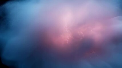 Wall Mural - Seamless loop of soft cloudy smoke with glowing inner light
