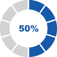 Fototapete - percentage indicator set and icon vector design editable