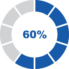 Fototapete - percentage indicator set and icon vector design editable