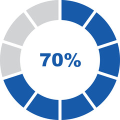 Fototapete - percentage indicator set and icon vector design editable