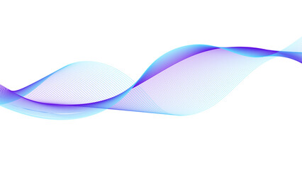Wall Mural - simple graphic of a soft blue wave. a clean, minimalist design with flowing lines.