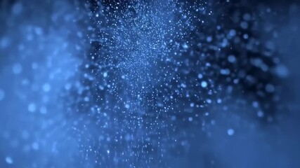 Wall Mural - Seamless looping blue powder explosion on black background

