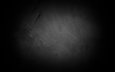 Poster - Old wall texture cement dark black gray background abstract grey color design are light with white gradient background.