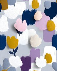 Poster - Watercolor Texture Seamless Pattern