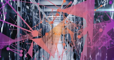 Poster - Network overlay appearing at aisle entrance, pulsing and expanding meshes to visualize connections