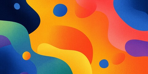 Wall Mural - Abstract background with colorful waves and noise texture