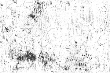 Aufkleber - Abstract black and white grunge texture with scratches and lines.