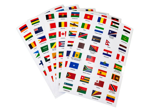 All national flags of the world. countries. Sticker flags of world countries