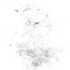 Poster - Abstract grayscale texture of scattered particles on Transparent  background.