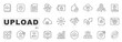 © tutti_frutti - Set of upload related line icons. Online, arrow, up, cloud etc. Editable stroke. Set 3