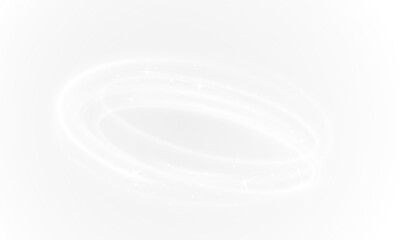Poster - Png Light white Twirl. Curve white line light effect.Luminous Circular Light Trail.