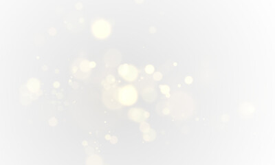 Aufkleber - Abstract golden shining bokeh isolated on transparent background.Christmas glowing bokeh confetti and sparkle overlay texture for your design.