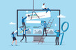 © Nuthawut - Teamwork develop website, building software or application project, team planning or website optimization, digital collaboration concept, business people team help build website on computer monitor.