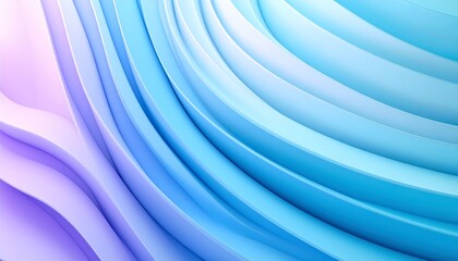 Wall Mural - smooth artistic blue wave pattern in motion with light and flowing lines