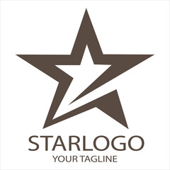 Poster - Vector graphic of abstract star logo design template