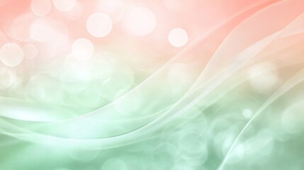 Poster - Graceful Swirls of Light on a Soft Pastel Canvas, Ethereal Gradient of Serenity and Calmness