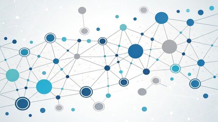 Abstract network connection graphic design