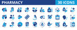 © Galuh Sekar - Pharmacy icon pack dual tone collection set for medical and healthcare