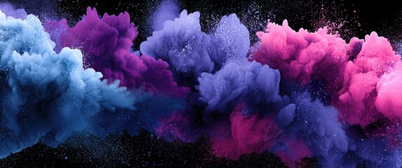 Leinwandbilder - Gentle Hues of Color Drift in Space